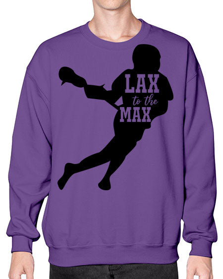 lax to the max 2# - lacrosse- Sweatshirt - Crew
