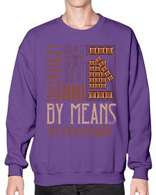 levitation by means of chocolate 307# - chocolate- Sweatshirt - Crew