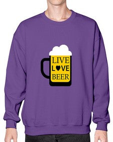 live love beer 1339# - beer- Sweatshirt - Crew