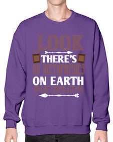 look theres no metaphysics on earth like chocolates 513# - chocolate- Sweatshirt - Crew