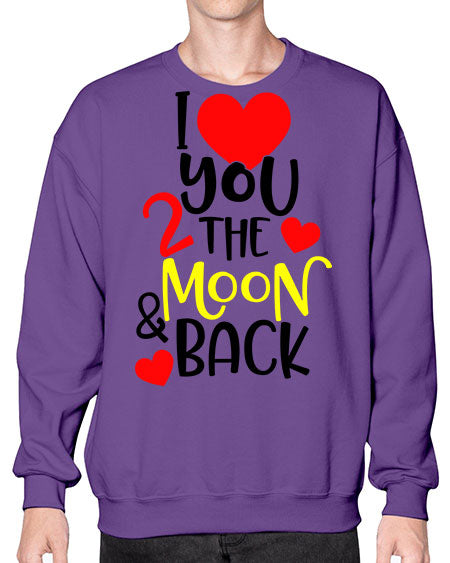 lovemoonback 3# - moon- Sweatshirt - Crew