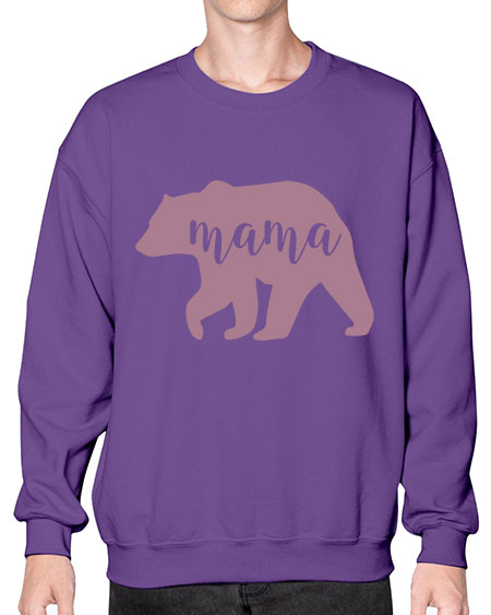 mama bear 175# - bears - animals- Sweatshirt - Crew