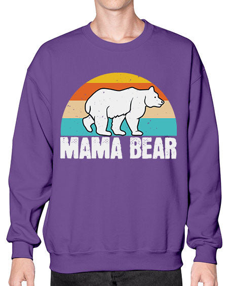 mama bear 177# - bears - animals- Sweatshirt - Crew