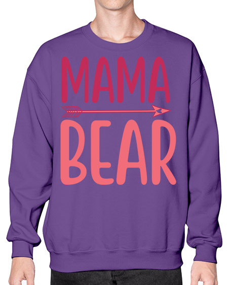 mama bear 181# - bears - animals- Sweatshirt - Crew