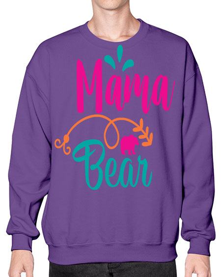mama bear 183# - bears - animals- Sweatshirt - Crew