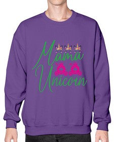 mama unicorn 288# - unicorn- Sweatshirt - Crew
