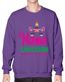 mama unicorn 291# - unicorn- Sweatshirt - Crew