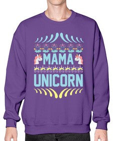 mama unicorn 293# - unicorn- Sweatshirt - Crew