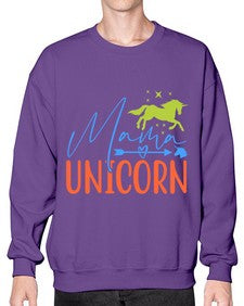 mama unicorn 297# - unicorn- Sweatshirt - Crew