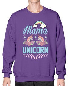 mama unicorn 301# - unicorn- Sweatshirt - Crew