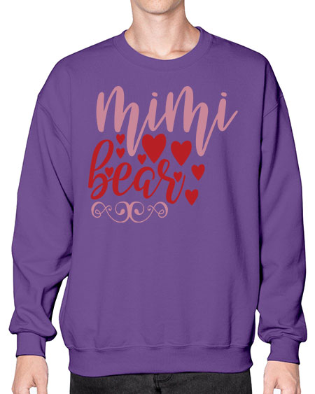 mimi bear 189# - bears - animals- Sweatshirt - Crew