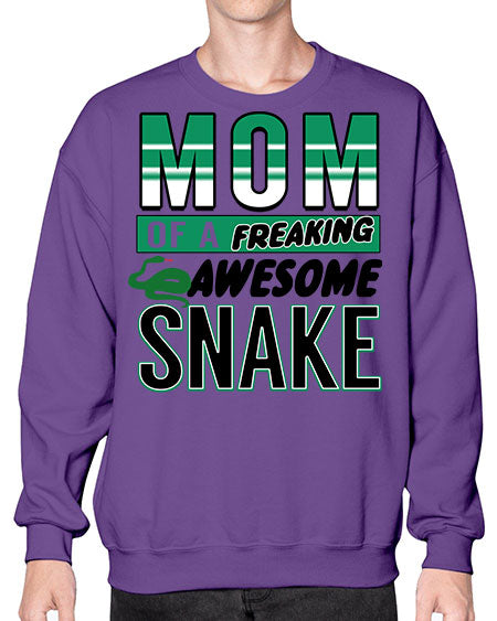 mom of a freaking awesome snake - snake- Sweatshirt - Crew
