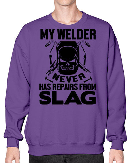 my welder never 1117# - welder- Sweatshirt - Crew