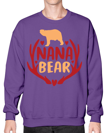 nana bear 195# - bears - animals- Sweatshirt - Crew