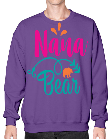 nana bear 197# - bears - animals- Sweatshirt - Crew