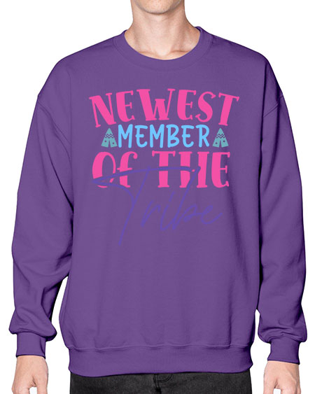 newest member of the tribe Style 166# - baby- Sweatshirt - Crew