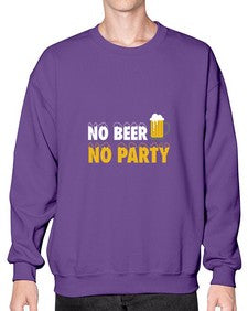 no beer no party 1433# - beer- Sweatshirt - Crew