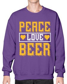 peace love beer 1475# - beer- Sweatshirt - Crew
