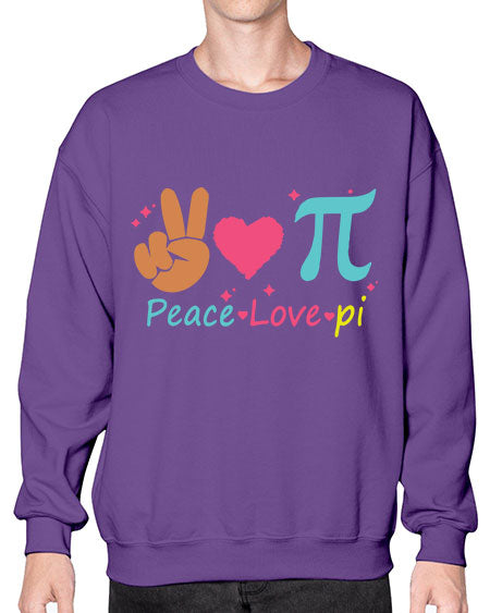 peace love pi 30# - pi- Sweatshirt - Crew