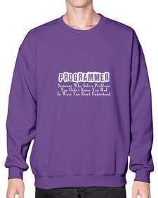 programmer some one who 1# - computer- Sweatshirt - Crew