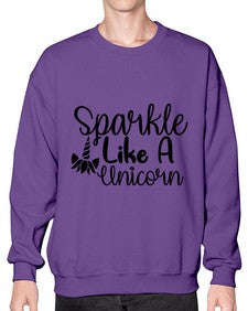 sparkle like a unicorn 417# - unicorn- Sweatshirt - Crew