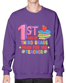 third day of third Grade 944# - third grade- Sweatshirt - Crew