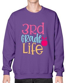 third grade life design 966# - third grade- Sweatshirt - Crew