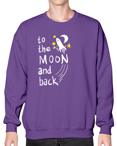 to the moon and back 9# - moon- Sweatshirt - Crew