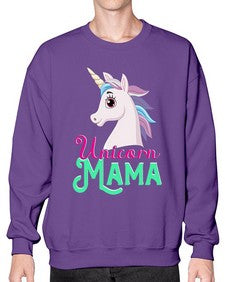 unicorn mama 471# - unicorn- Sweatshirt - Crew