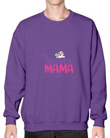 unicorn mama 472# - unicorn- Sweatshirt - Crew