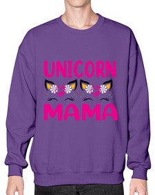 unicorn mama 473# - unicorn- Sweatshirt - Crew