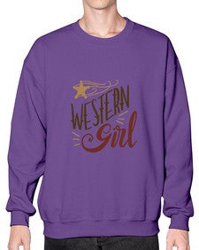 western girl 1244# - western- Sweatshirt - Crew