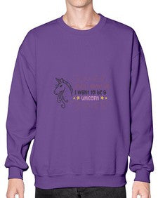when i grow up i want to be a unicorn 554# - unicorn- Sweatshirt - Crew