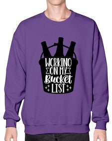 working on my bucket list 1788# - beer- Sweatshirt - Crew
