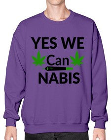 yes we cannabis 1262# - marijuana- Sweatshirt - Crew