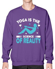 yoga is the science of reality  626# - yoga- Sweatshirt - Crew