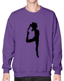 yoga pose  638# - yoga- Sweatshirt - Crew