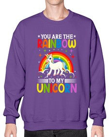 you are the rainbow to my unicorn 562# - unicorn- Sweatshirt - Crew