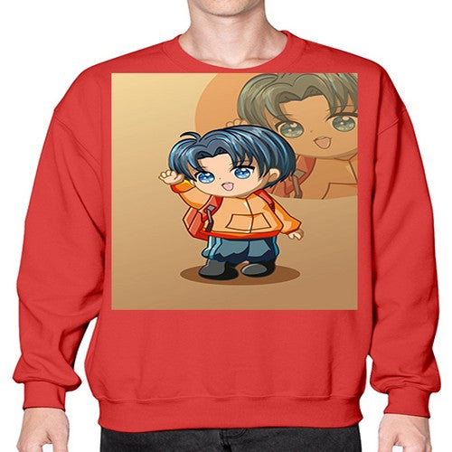 A cute boy with package 127# - anime- Sweatshirt - Crew