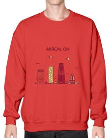 AkronOH 285# - cities- Sweatshirt - Crew