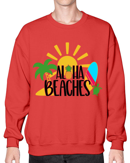 Aloha Beaches Style 55# - summer- Sweatshirt - Crew