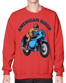 American rider 7# - motorcycle- Sweatshirt - Crew