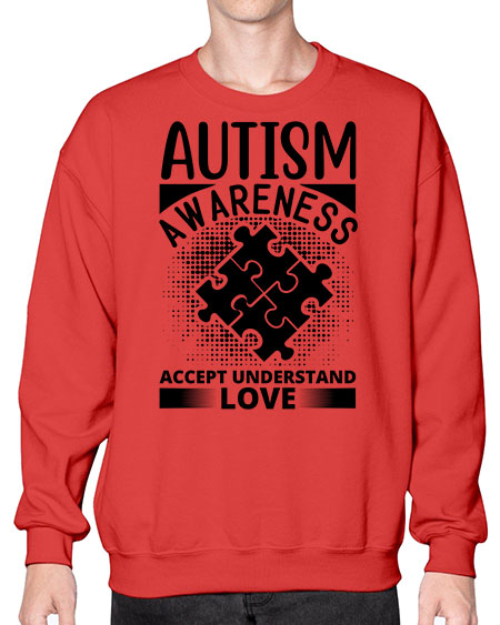Autism awareness Style 43# - autism- Sweatshirt - Crew