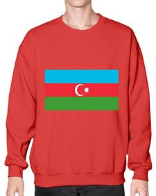 Azerbaijan 385# - world flags- Sweatshirt - Crew