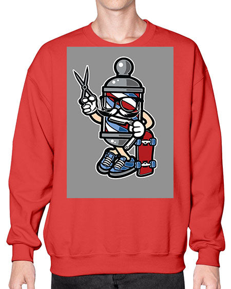 Barber Skater589# - barber- Sweatshirt - Crew