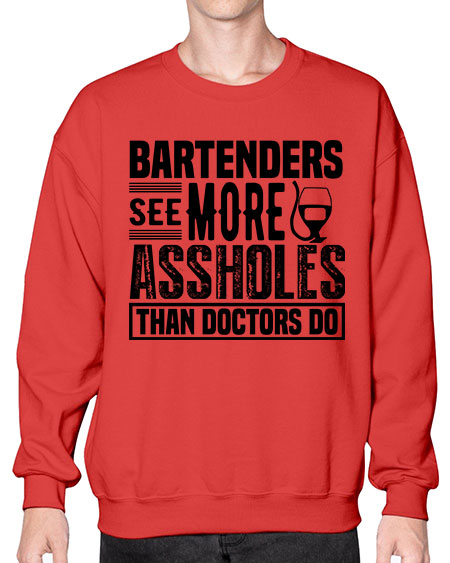 Bartenders see more Style 57# - bartender- Sweatshirt - Crew