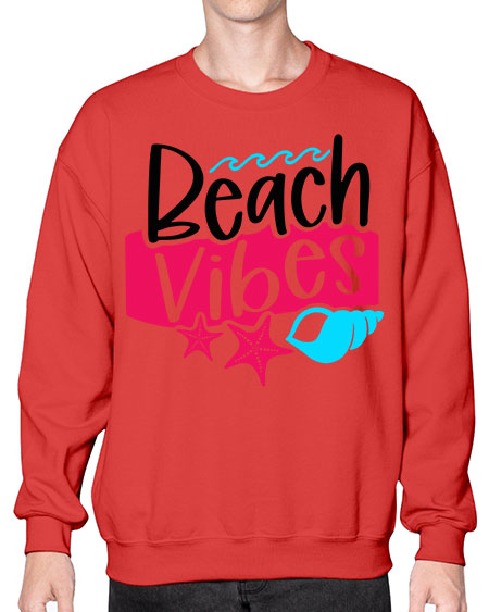 Beach Vibes Style 50# - summer- Sweatshirt - Crew