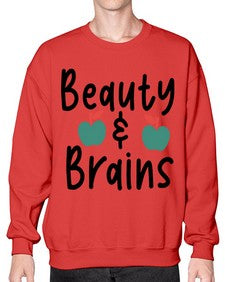 Beauty and Brains 18# - general school- Sweatshirt - Crew