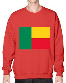 Benin 442# - world flags- Sweatshirt - Crew