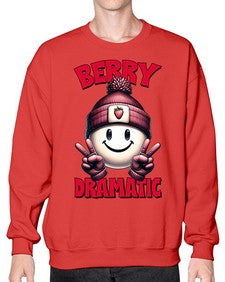 Berry Dramatic Strawberries 670# - strawberry- Sweatshirt - Crew